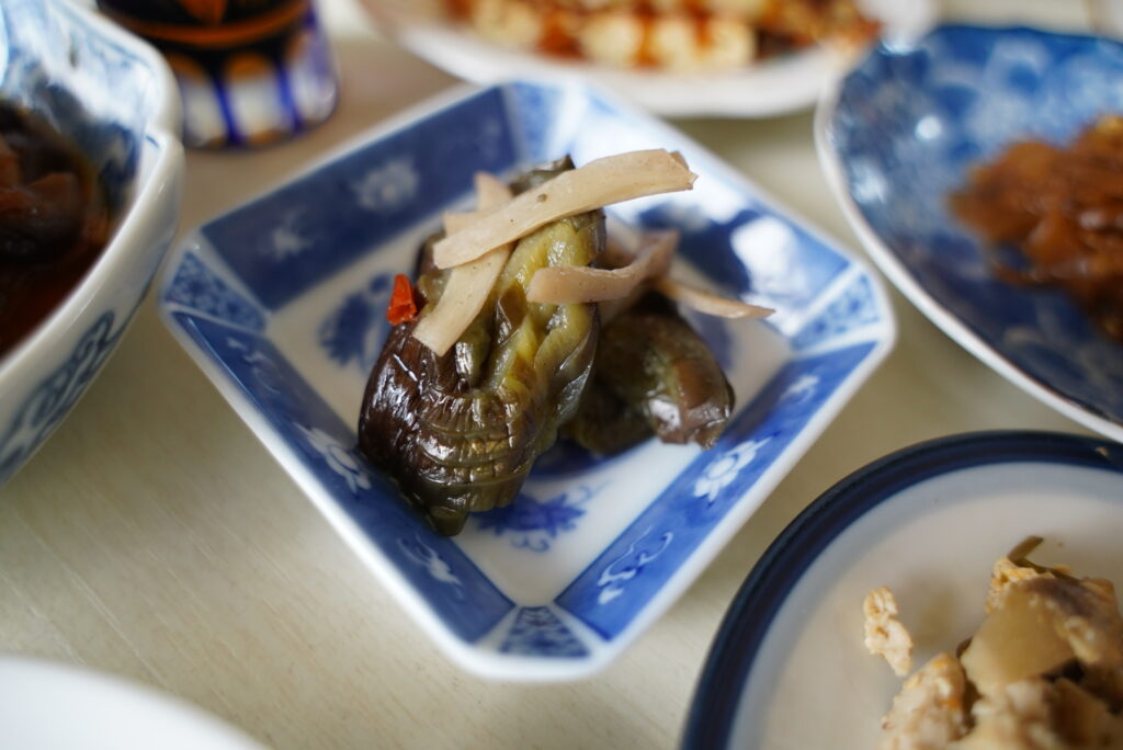 ナスの味噌つけ